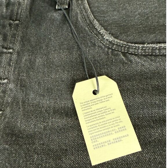 Levi’s Premium 501 High Rise Cutoff‎ Shorts Washed Black Button Fly NWT Size 32 - Picture 3 of 13